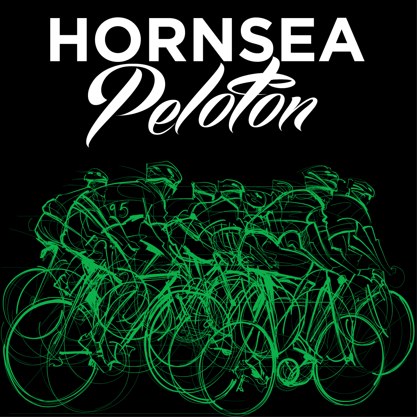 Hornsea Peloton Ladies T-shirt Gildan - Black