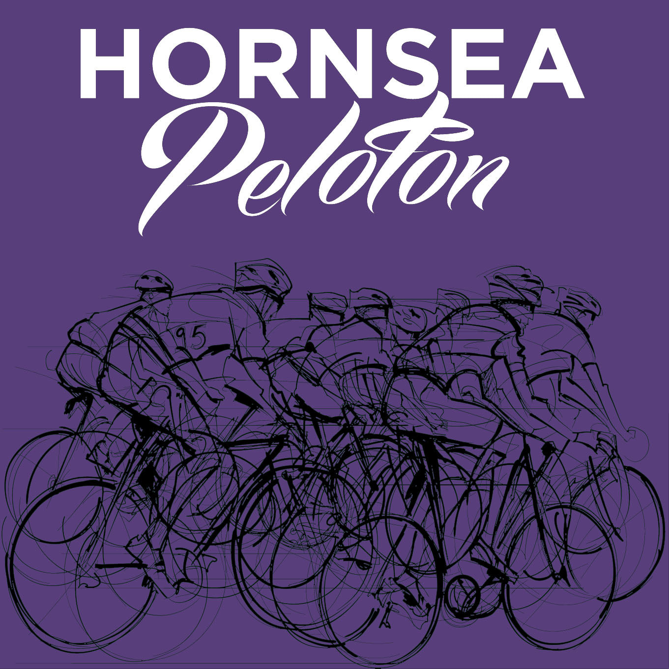 Hornsea Peloton Ladies T-shirt Gildan - Purple