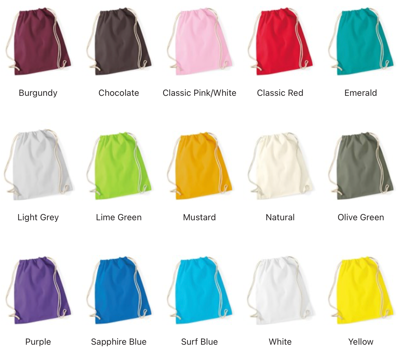 Cotton Gym Sack