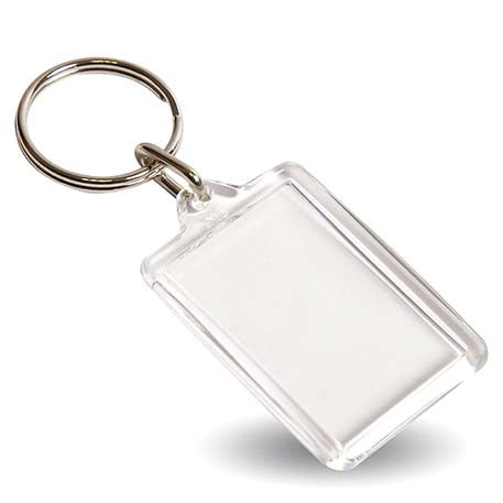 Rectangular Keyring with Personalised Print
