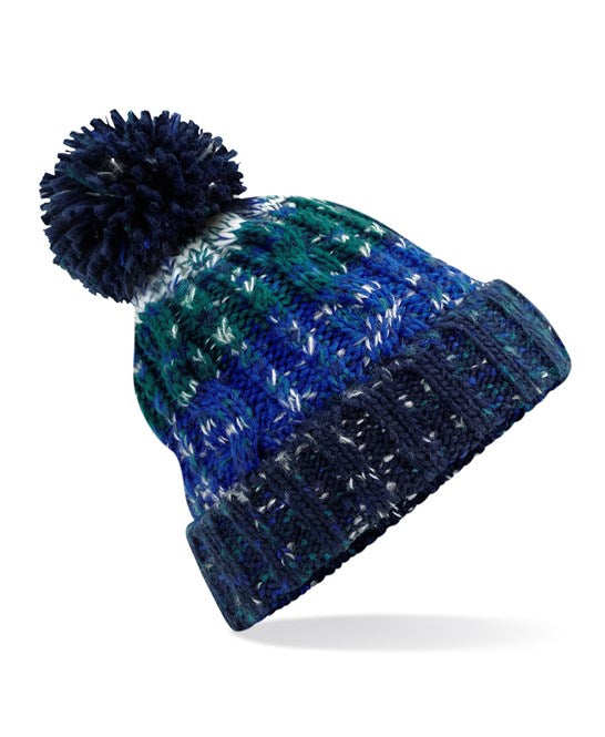 Corkscrew Pom Pom Beanie