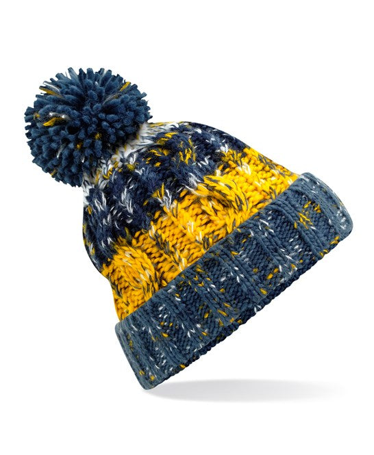 Corkscrew Pom Pom Beanie