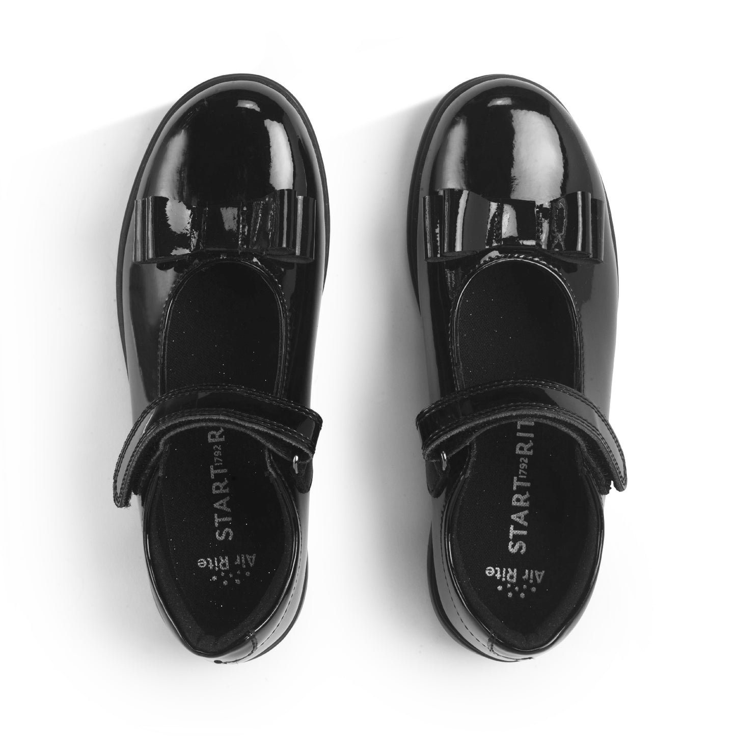 Bella - Black Patent Girls School Shoes