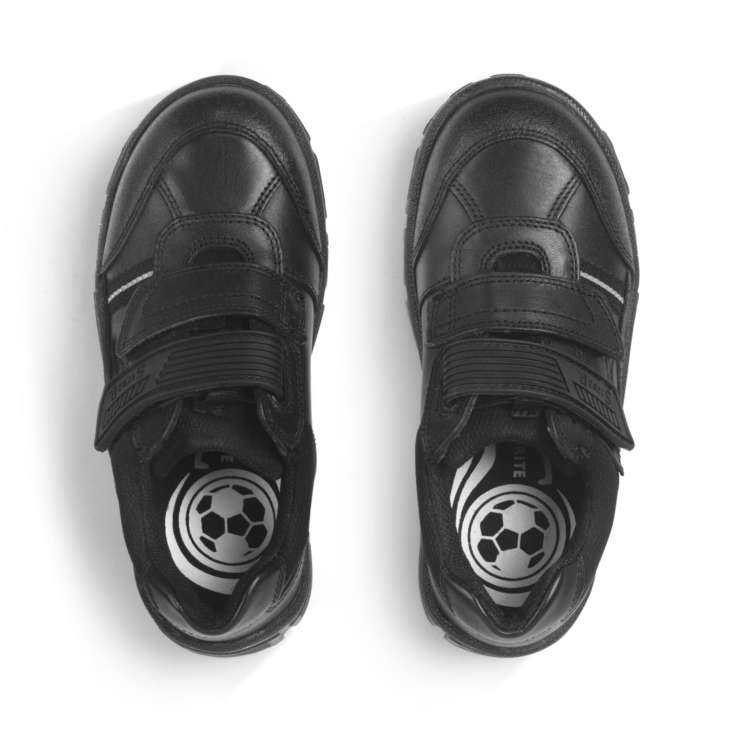 Luke - Black Leather Boys School Shoes