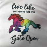 Live Like Someone Left the Gate Open Baby Zoodie