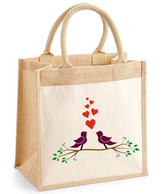 Singing Love Birds Tote Shopper
