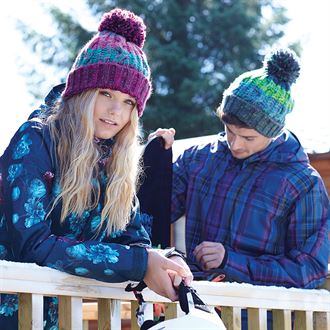 Corkscrew Pom Pom Beanie