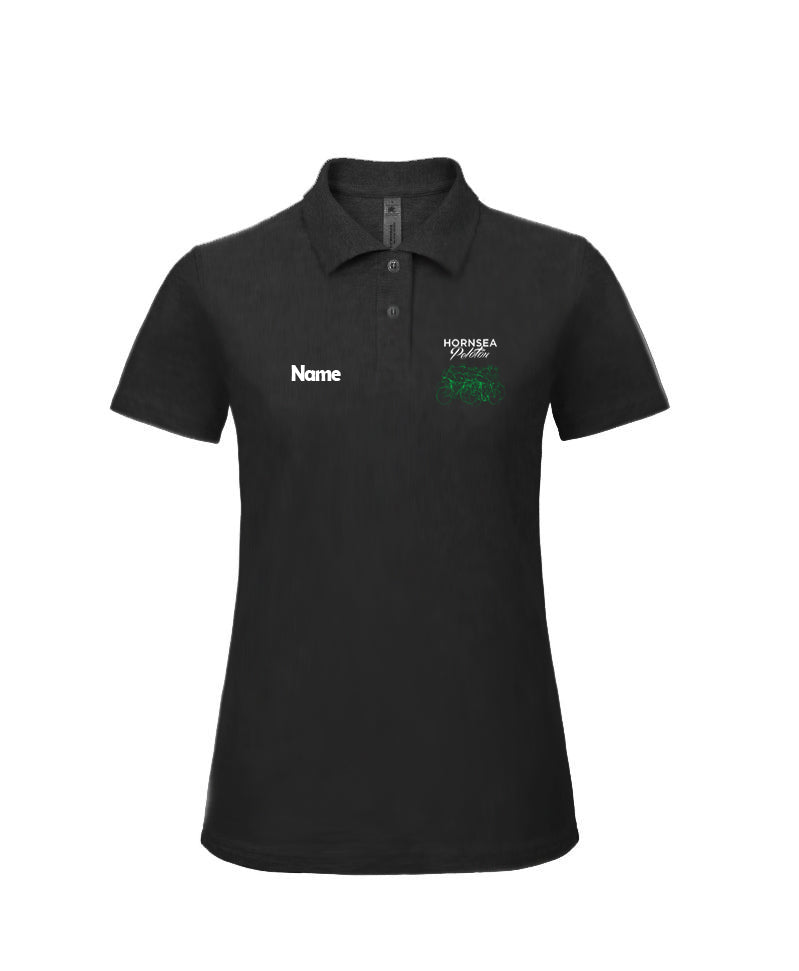 Hornsea Peloton Ladies Polo B&C - Black
