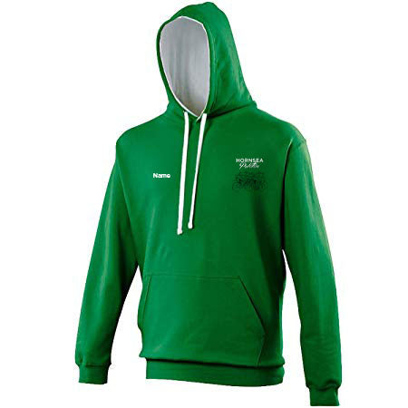 Hornsea Peloton Varsity Hoodie - Green / White